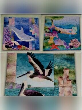 Three (3) Mc Kenna Ryan Pine Needles Building Blocks Sea Breeze Patterns